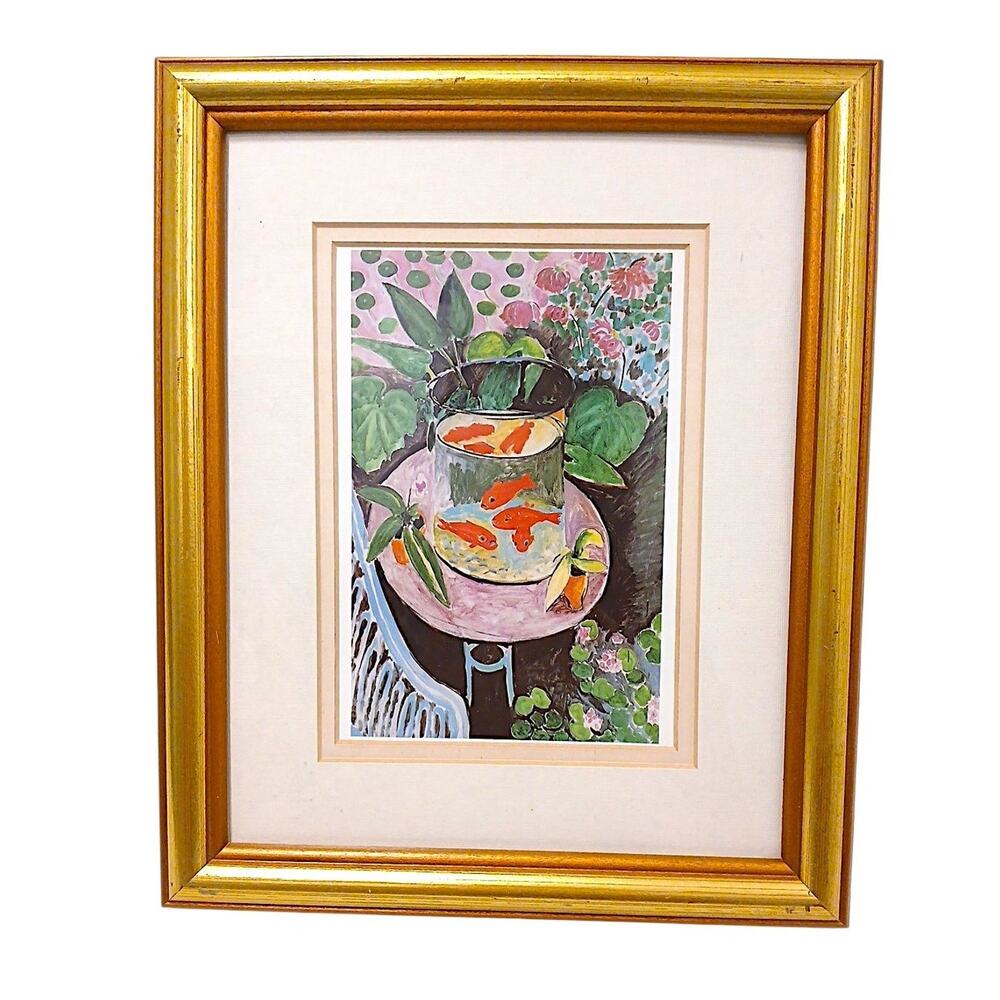 Framed Art 9x11 Goldfish by Henri Matisse Print REPRODUCTION of 1912 painting 